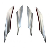 리어스포일러 편리한 후면 범퍼 립 충돌 방지 쉬운 설치 스포일러 디퓨저 스플릿 4 개, C