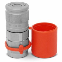 1cm(3/8인치) 플랫 페이스 유압 퀵 커넥트 암 커플러 1.3cm(1/2인치) NPT 스레드