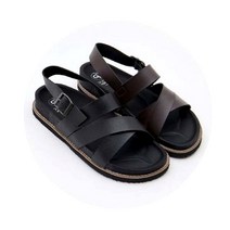 국산 남자 샌들 여름 남성 가죽 센달 슬리퍼 HJ