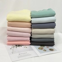 대폭 면100% 바이오워싱 이중거즈원단 무지 13color_WS 1279, 16.연하늘