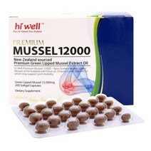 뉴질랜드 하이웰 초록잎홍합 오일 그린리피드머슬 12000 200캡슐 1통