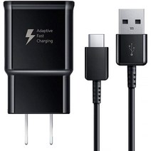 Adaptive Fast Charging Wall Charger and 5-Feet USB Type C Cable Kit Bundle Compatible with Samsung G, 1-Pack