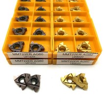 선반 밀링 바이트 mmt 11er 16er 22er ag60 vp15tf 나사 선삭 공구 초경 인서트 강 가공 cnc 금속 공구 절단 선삭 인서트, 11ir ag60, 1개