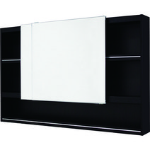 영원바스 오픈 슬라이드 욕실장, 800(H)x1500(W)x190(D), 설치, 블랙, 1개