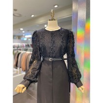 ab.f.z@ 레이스 꽃 자수 블라우스 AEX1HB44C1