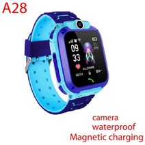 워치544 gts4mini 키즈워치 어린이 스마트 워치 방수 SOS Antil-Lost 전화 시계 SIM 카드 위치 추적기 아이 Smartwatch IOS 안드로이드에 대한 선물, [02] Russian, [03] A28 blue