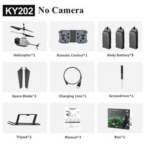 KY202 RC 헬리콥터 장애물 회피 UAV 4K HD 듀얼 카메라 제스처 감지 지능형 호버 센티넬 스파이 드론 장난감, Gray No Camera 3B