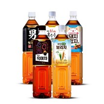 광동 차음료 1.5L 2종 12pet 골라담기 옥수수수염차 헛개차 흑미차 밀싹보리차 돼지감자차, 옥수수수염차 1.5L 6입_밀싹보리차 1.5L 6입