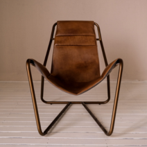 [보노엠] 천연 양가죽 슬링 체어 100% 프리미엄 아닐린 수입 거실 서재 라운지 의자 Leather Sling Chair, 주의사항 확인 및 동의합니다.