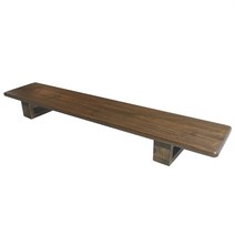 모니터 키보드 거치대 PC 받침대 높이 테이블 키보드 수납 원목 선반, 120x23.5x13.5