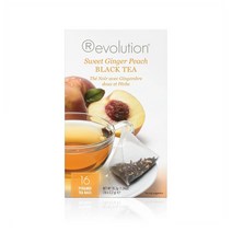 레볼루션 티 스위트 진저 피치 티백 16개입 4팩 revolution tea Sweet Ginger Peach Black Tea 16 Count
