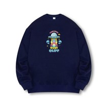 오리지널데이 UFO 프린팅 맨투맨 남자 여자 긴팔 티셔츠 시밀러룩 세미오버핏 빅사이즈 7color OMA_0172