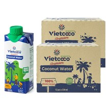 비엣코코 유기농 코코넛워터 100% Organic Coconut Water, 24개입, 330ml