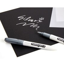 모나미 굵은글씨용 네임펜 은색 낱자루 필기용, 1개