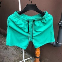 쿼터 팬츠 남한국판 3부 속건 반바지 캔디 컬러 루즈핏 얇은 스포츠 반바지 러쉬