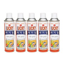 럭키 락카스프레이 형광락카 페인트 윤활방청제 녹방지스프레이 형광도료 칼라락카, 선택01 진회