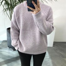 라일라이 / F/W 루즈핏 남녀공용 로빔 라운드 니트