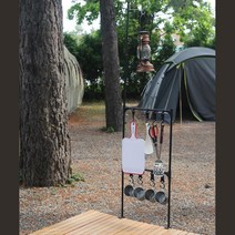 테이블 고정 경량 캠핑행어 소품걸이 모토캠핑 백패킹 취사용품 야외용 식기걸이