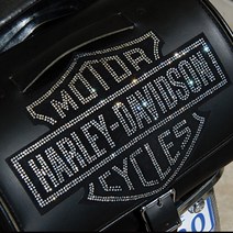 ArtX 할리데이비슨(Harley-Davidson) 쥬얼리 패치 스티커/크리스탈 큐빅몰딩, 1