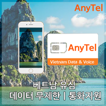 베트남유심 데이터 무제한 통화 인천 김해 대구 공항유심 호치민 하노이 나트랑 배낭여행용, 1개, 비엣텔_4일_8GB(매일 2GB)