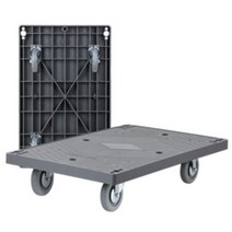 이삿짐 가구운반 저소음 저진동바퀴 논슬립 달리 업소용카트 밀차 가전운반, 진회색사각달리 회색고무 중