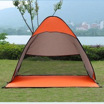 접이식 원터치 팝업 텐트 오렌지 해변 나들이 그늘막, 상세페이지 참조, 상세페이지 참조, 상세페이지 참조