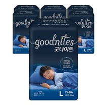 굿나이트 대형 남아용 17매, 6팩