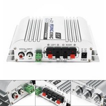 자동차 파워 앰프 하이파이 2.1 300W 12V MP3 라디오 오디오 스테레오베이스 스피커 부스터 플레이어 스테, 한개옵션0