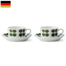 스웨덴 구스타브스베리 베르사 Gustavsbergs Bersa 찻잔 커피잔 & 받침대, 2세트