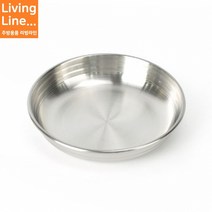 Kitchen 캠핑 스텐 찬기 반찬 그릇 앞접시 국산 원형 스텐레스 식기, ♥Kitchen_스텐찬기(샤틴KSJ) 5호♥, 1개