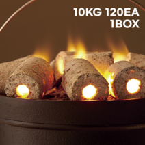 야자숯 장작 착화제 코코넛 숯 탄 착화탄 착화재 열탄 10kg 120개, 1박스 10KG (120개)