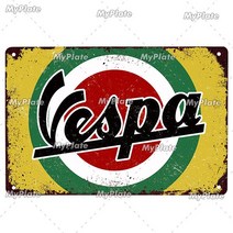 범퍼 셀프 부분 도색 [MaPalte] 빈티지 오토바이 자동차 스타일 금속 사인 주석 장식 플라크 문 홈 벽, 17 6605_01 20x30cm