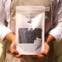 깨끗이 세척하고 증숙하여 볶아낸 더하다 볶은 검은콩차 국산 국내산 500g