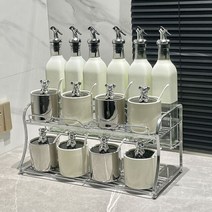 버터 보관함 소분용기 세라믹 화이트 포트 저장 식품 올리브 오일 소스 소금 꿀 향신료 허브 시리얼 병 주방 가구, 15 pcs set