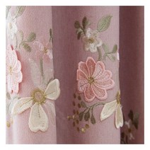 2021 모던하고 심플한 자수 커튼 거실 식당 침실용 맞춤형 암막 커튼, W400cmxH250cm 1PC, Curtain1