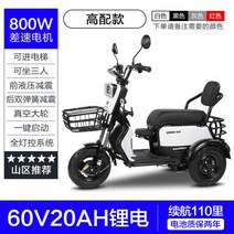 소형 3륜 노약자 전동차 바이크 전기 스쿠터 카트 삼륜 노인 어르신, 05. 800W 모터 / 60V 20AH 리튬 _확인, 9 800W 60V 20AH