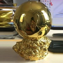 Mr 축구공 트로피 레진 베스트 플레이어 어워드 골든 볼 축구 용 크기 35cm 11260151, A