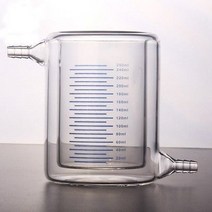 비이커 삼각플라스크300ml 실험실 자켓 붕규산 유리 비커 광촉매 실험용 이중 비커