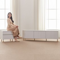 갤러리 1800 슬림 높은 거실장 티비다이 3color, 01.1800일반높은형_크림화이트