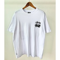 스투시 DICE 50/50 티셔츠 ST021011 화이트 MENS