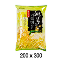 팩플러스 행복을가득히담은(일반형) 200x300 (1kg) 100매 농산물봉투 / 잡곡 / 쌀 / 잡곡쌀포장
