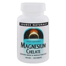 소스내츄럴스 마그네슘 킬레이트 100mg 타블렛, 1개, 100개입