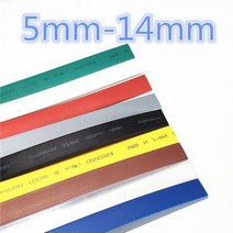 열 수축 호스 튜브 1meter 2:1 9 색 5mm 6mm 7mm 8mm 9mm 10mm 11mm 12mm 13mm 14mm 열수축 열수축 튜브 튜브 와이어, 초록