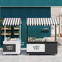 분식 카트 행사 식당 간식차 라멘 트럭 대학교 축제, 상세 페이지 참고, 블랙 바디 120x60x200