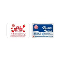 [오발] 오뚜기 버터후레쉬50개 딸기잼디스펜팩50개 셋트_1박스, 100개