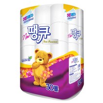 땡큐 3겹 new 프리미엄 30롤 화장지, 1팩