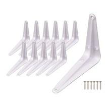 철물대장 선반대 까치발 백색 검정, 125x100 화이트(12개)