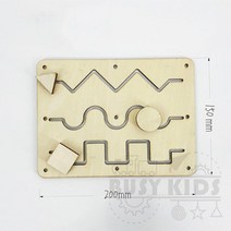 신생아 아기 유아 놀이 장난감 몬테소리 바쁜 보드 DIY 액세서리 조기 학습 매칭 퍼즐 유치원 교육 아워라 구두 미로 두뇌 게임 아동용, [18] DD097
