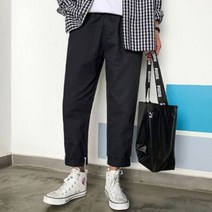 남자하의 허리밴딩 배기팬츠 루즈핏 캐주얼 패션코디