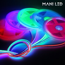 고휘도 슬림 COB 면발광 스트립 LED바 5M롤 줄조명, 02_5V COB LED바 5M, 블루